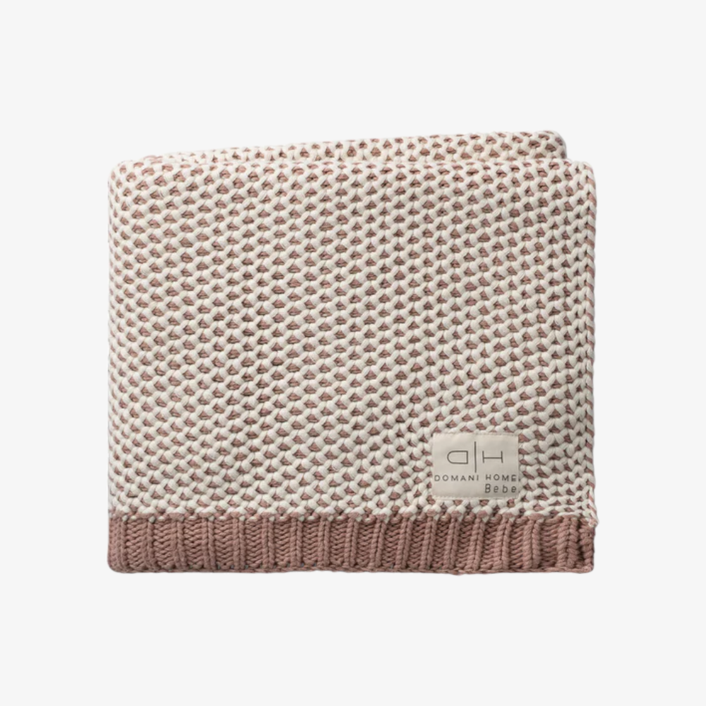 Domani Home Honeycomb Blanket - Blush