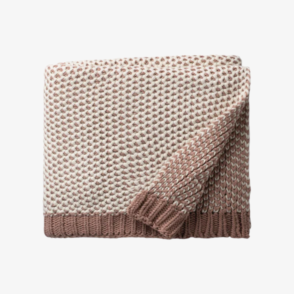 Domani Home Honeycomb Blanket - Blush