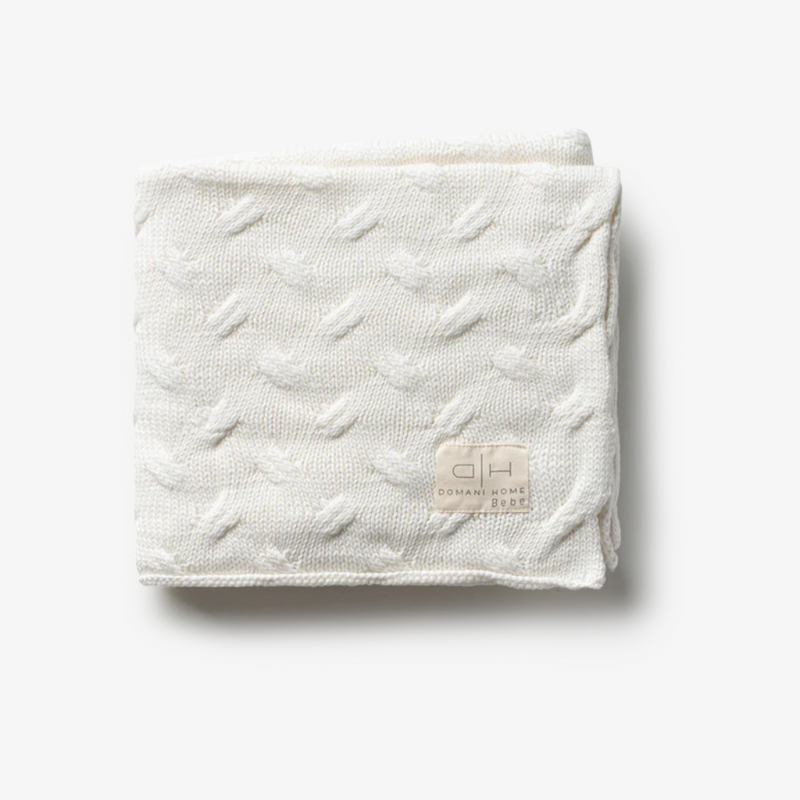 Domani Home Waves Baby Blanket - Cream