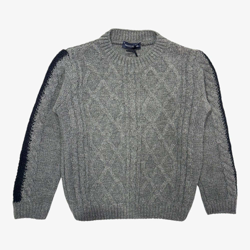 Cable Sweater - Dark Grey