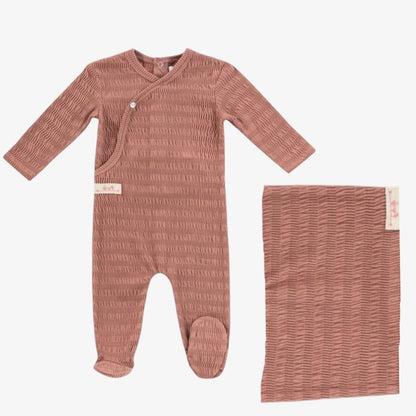 Textured Wrap Take Me Home Set - Blush