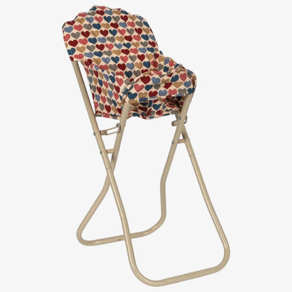 Doll High Chair - Coeur Bisous