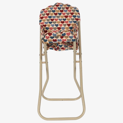 Doll High Chair - Coeur Bisous