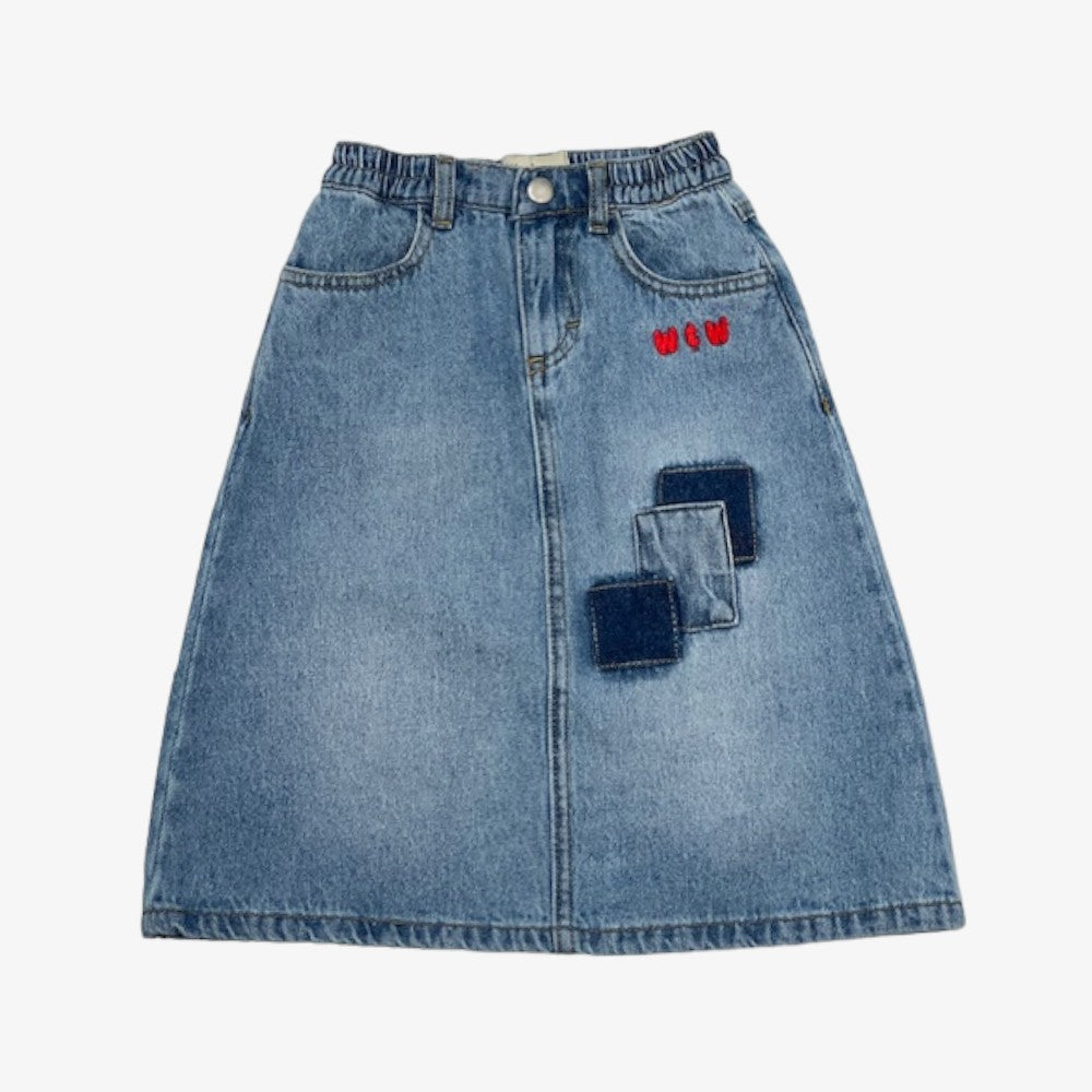 Patchwork Skirt - Denim