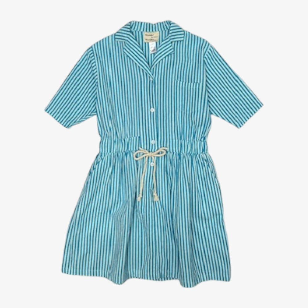 Stripe Dress - Aqua