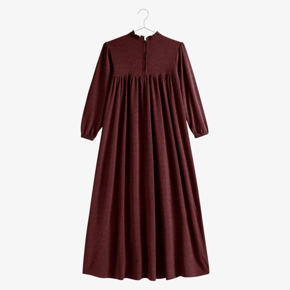 Isla Maxi Sweater Dress - Burgundy