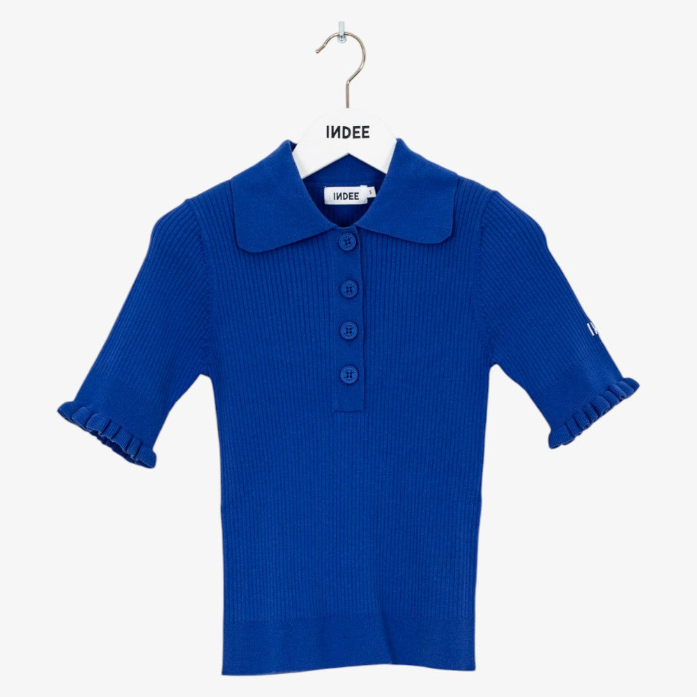Polo Top - Indigo