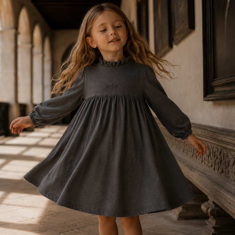 Isla Sweater Dress - Heather Grey