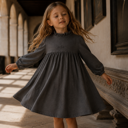Isla Sweater Dress - Heather Grey