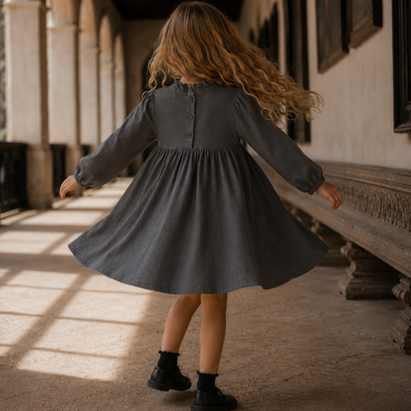 Isla Sweater Dress - Heather Grey