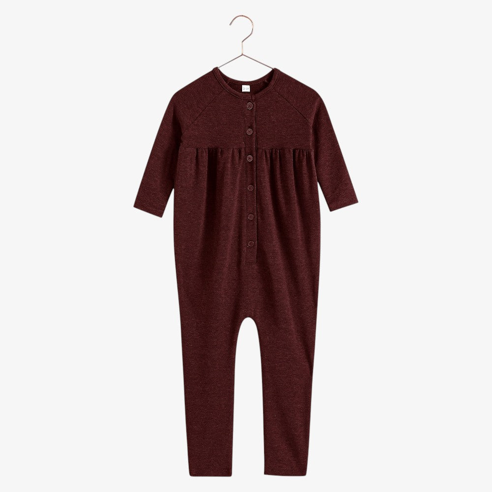 Isla Sweater Romper - Burgundy