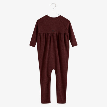 Isla Sweater Romper - Burgundy