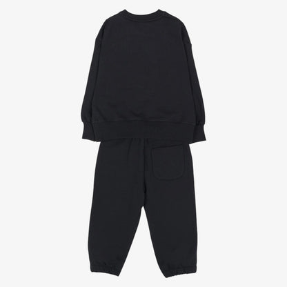 Fleece Sweatshirt And Pants - Black