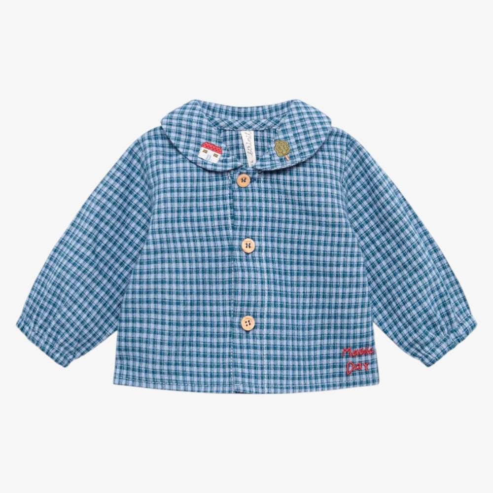Gingham Shirt - Indigo