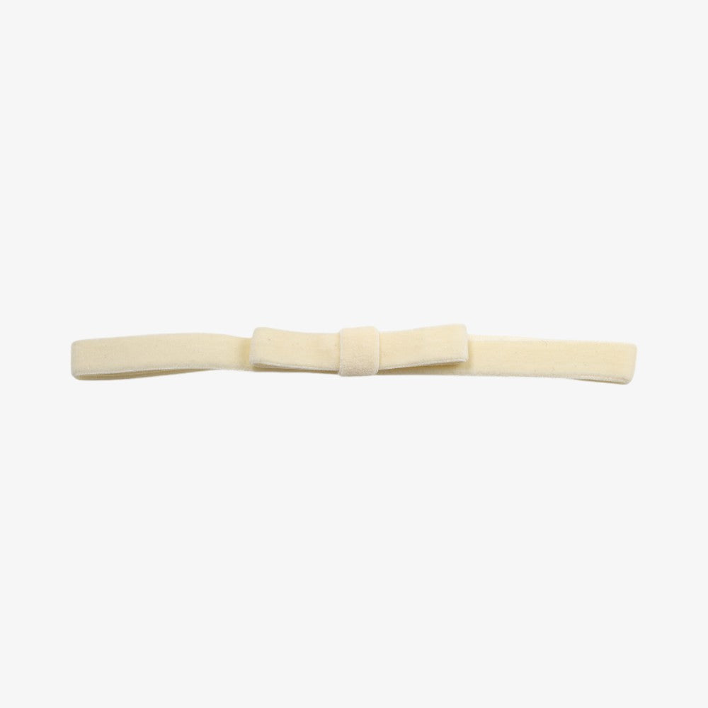 Velvet Baby Headband - Ivory