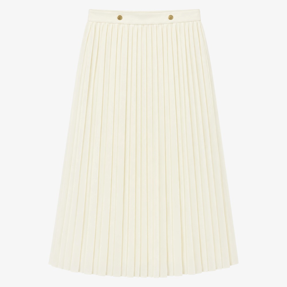 Pleat Skirt - Ivory