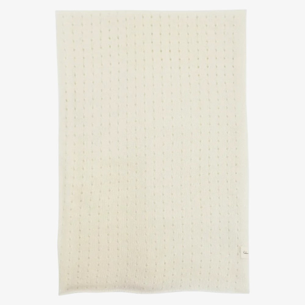 Pointelle Blanket - Ivory