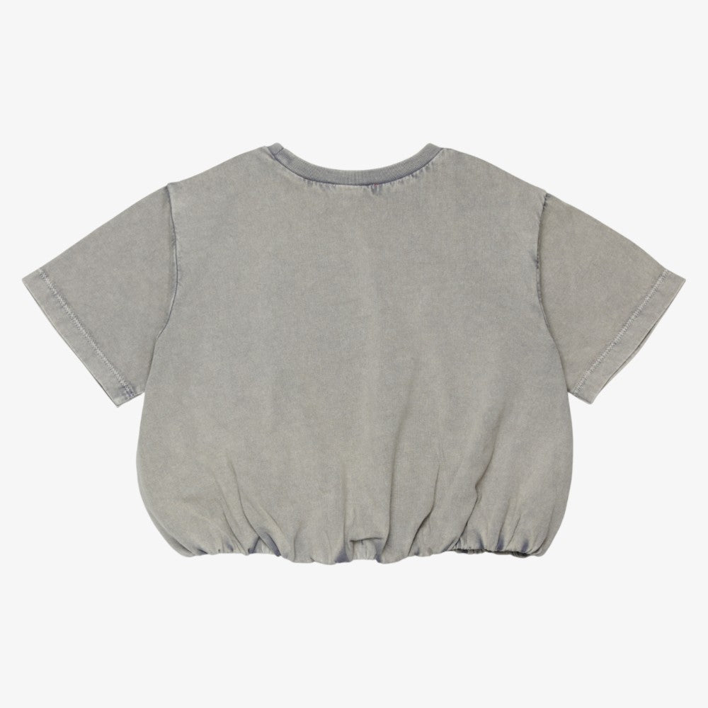 Gathered T-SHIRT - Grey