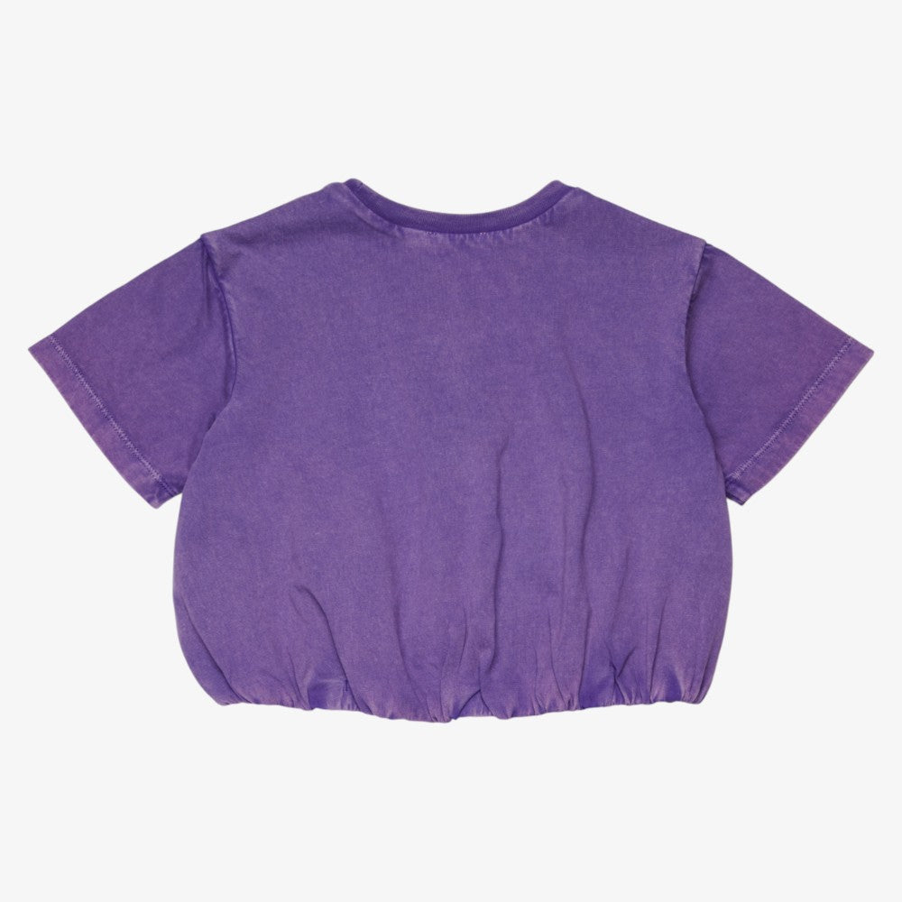 Gathered T-SHIRT - Purple