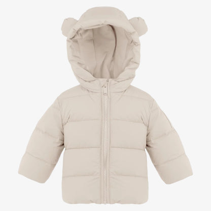 Down Jacket With Ears - White