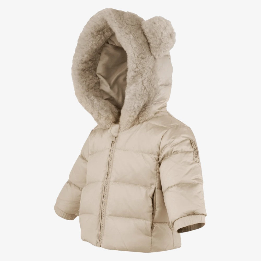 Hooded With Ear Jacket - Grey