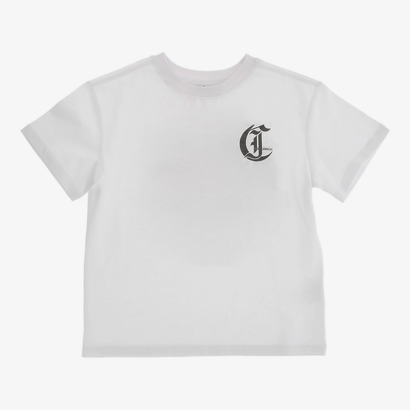 Just Cavalli Printed T-Shirt - White