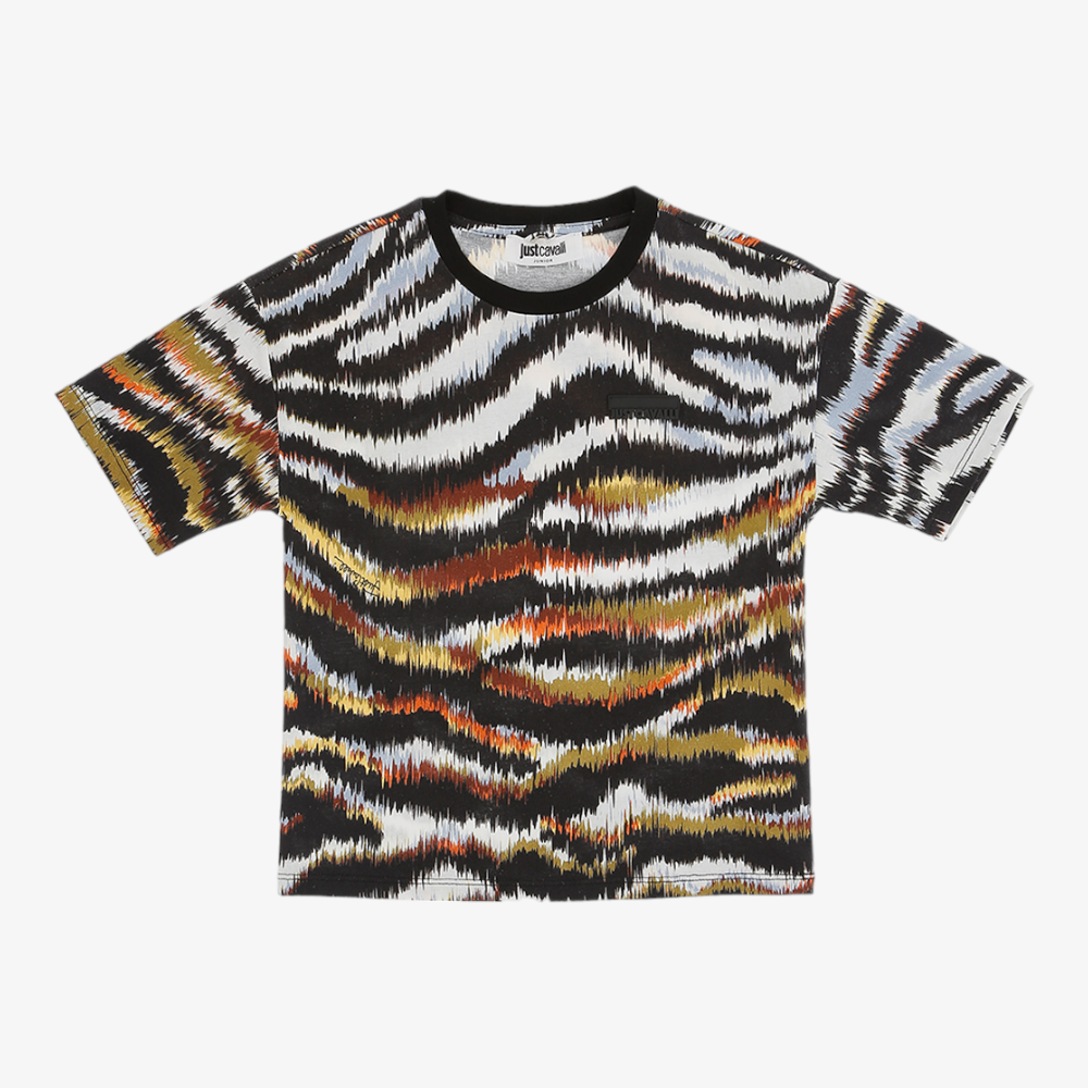 Just Cavalli Zebra Print T-Shirt - Multicolor