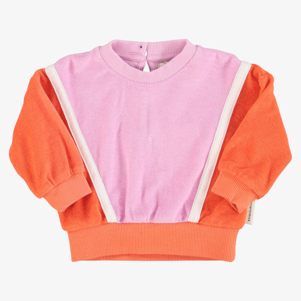 Sweatshirt - Orange&lavender