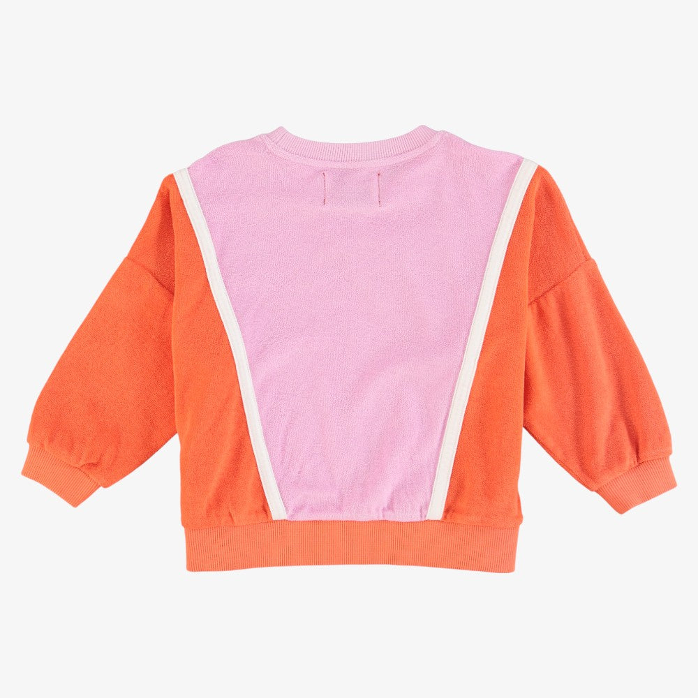Sweatshirt - Orange&lavender