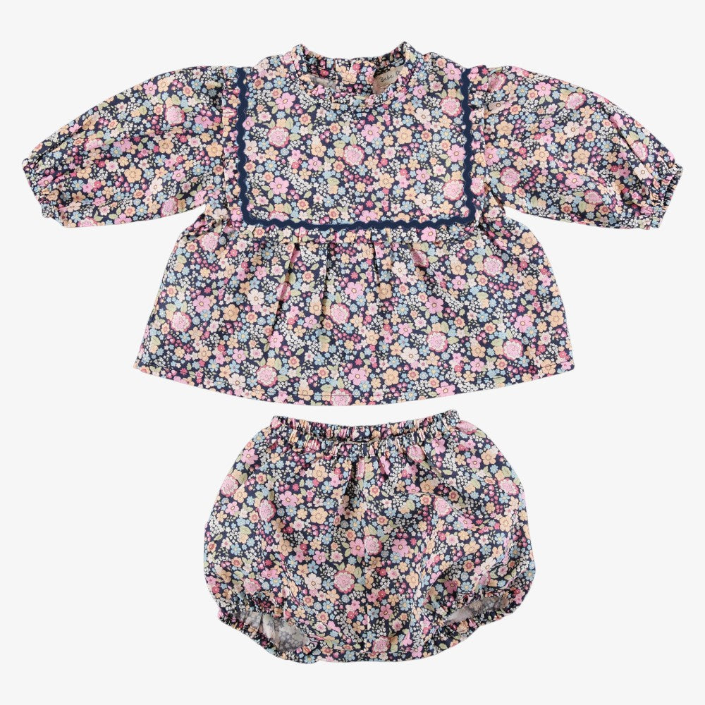 Juliet Blouse And Bloomer - Navy