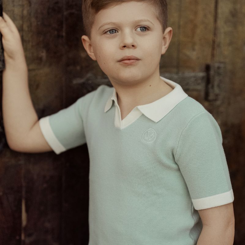 Crochet Knit Sweater - Mint