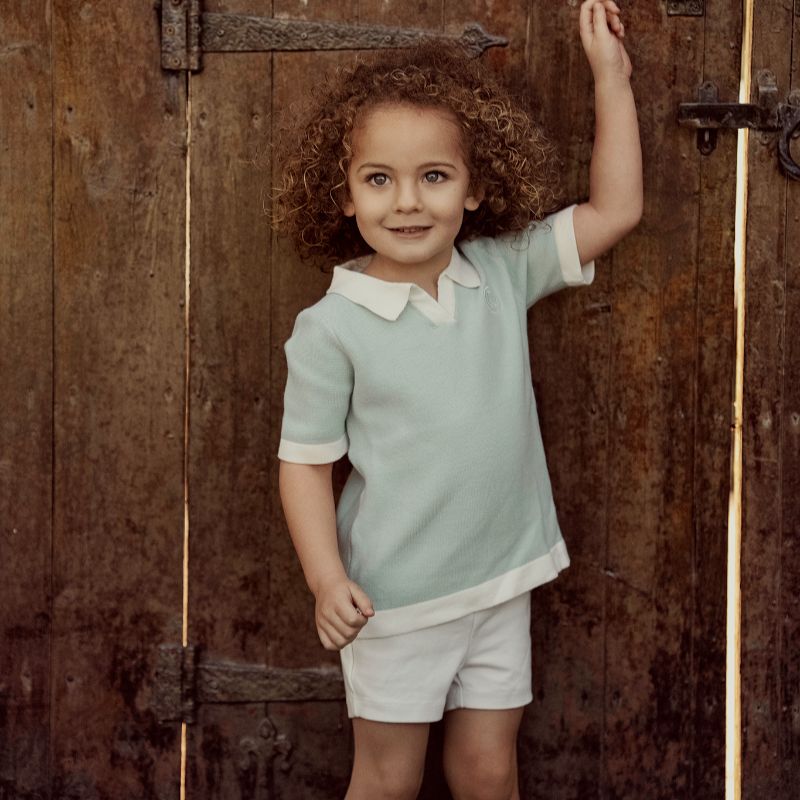 Crochet Knit Sweater - Mint