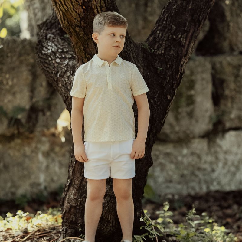 Crochet Knit Sweater - Yellow