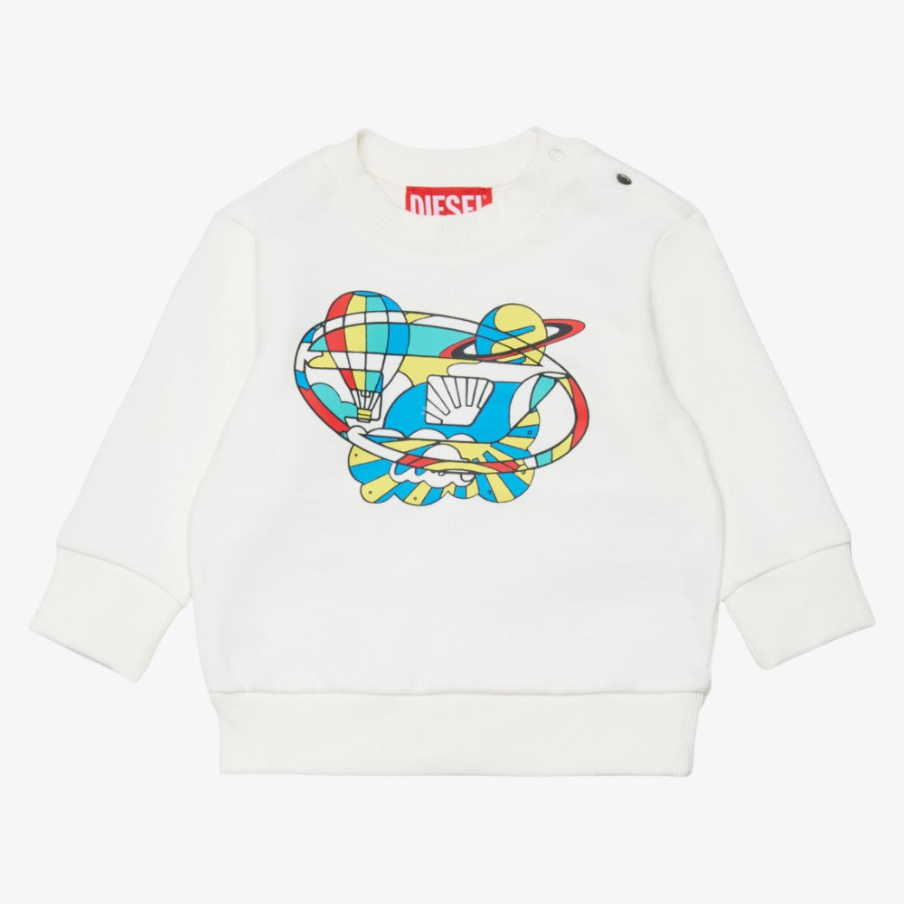 Printed Sweatshirt - White