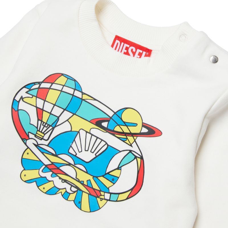 Printed Sweatshirt - White