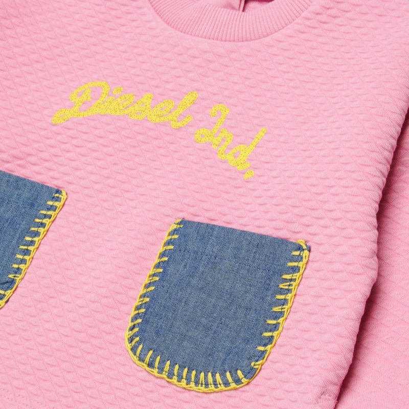 Quilted Sweatshirt - Pink