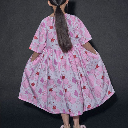 Flower Reef Dress - Coral