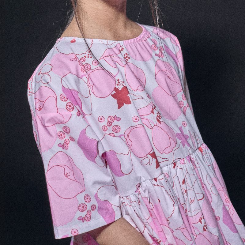 Flower Reef Dress - Coral