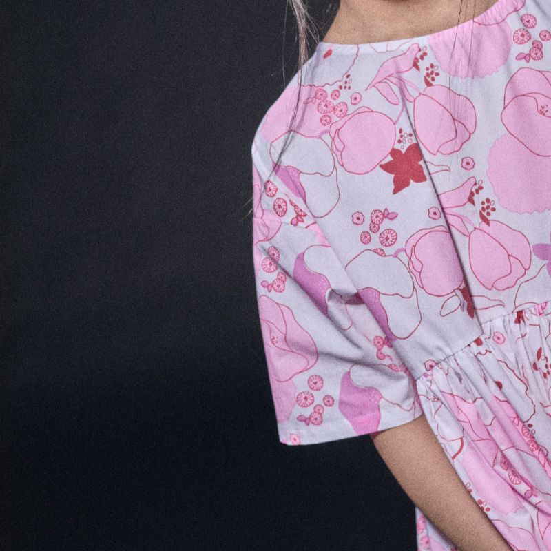 Flower Reef Dress - Coral