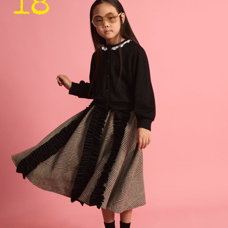 Knit Lace Cardigan - Black