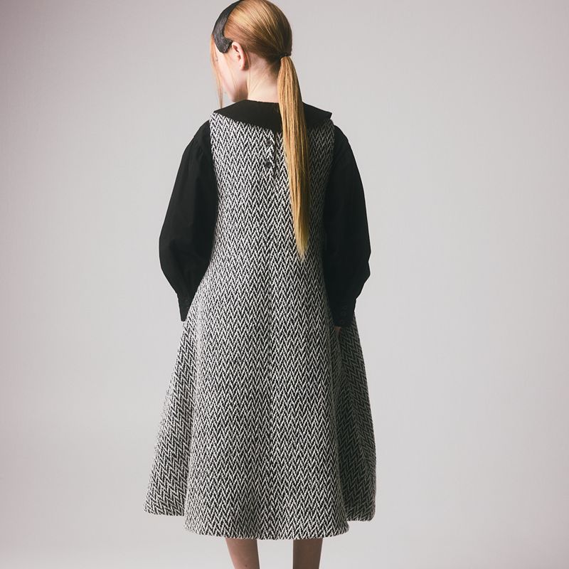 Holm Apron Dress - Black