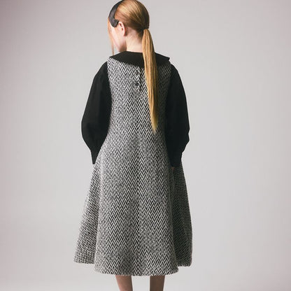 Holm Apron Dress - Black