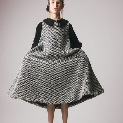 Holm Apron Dress - Black