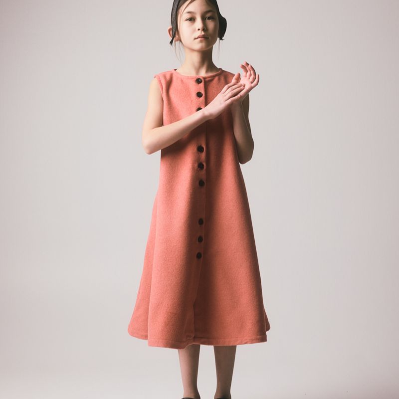 Dagny Apron Dress - Antique Pink