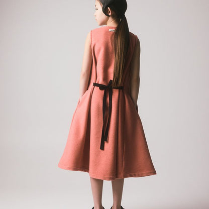 Dagny Apron Dress - Antique Pink