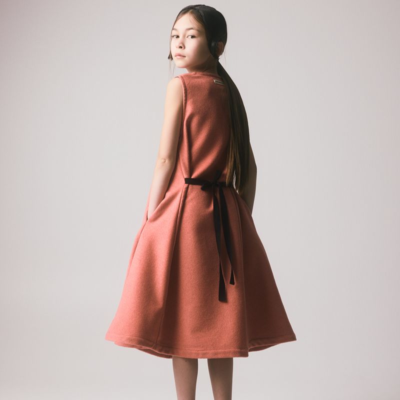 Dagny Apron Dress - Antique Pink