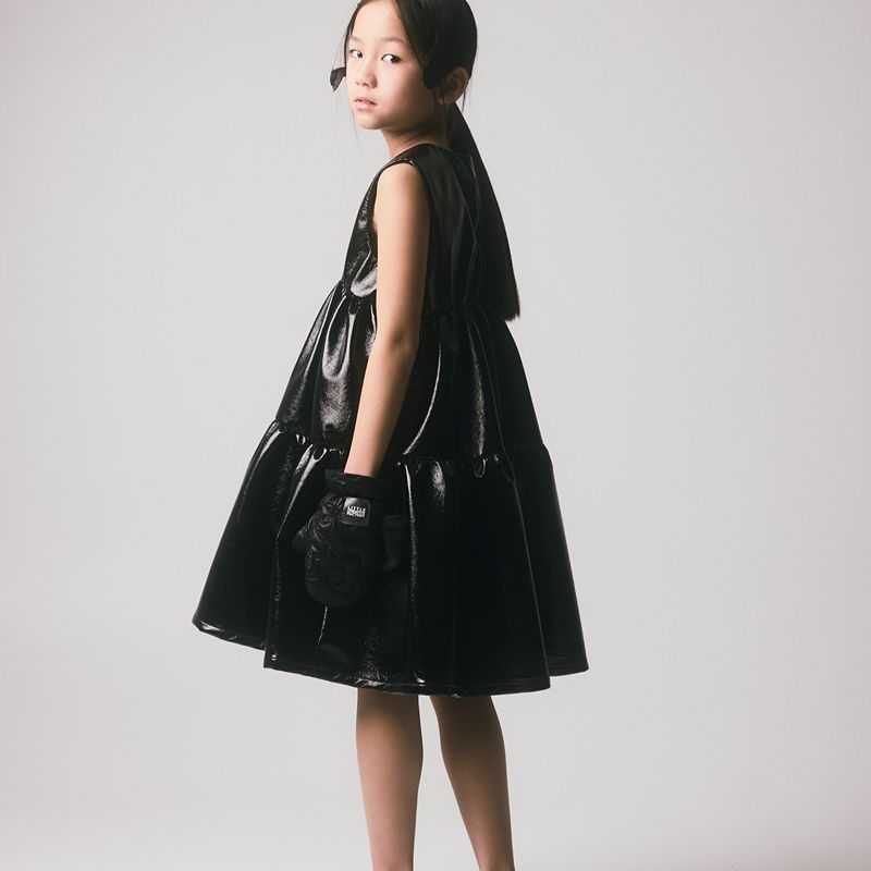 Electra Apron Dress - Black