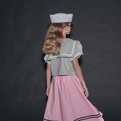 Wander Crop Sweatshirt - Grey Melange