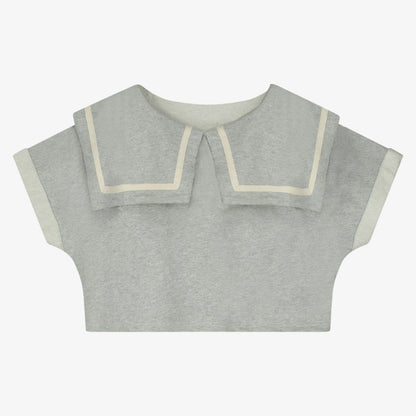 Wander Crop Sweatshirt - Grey Melange