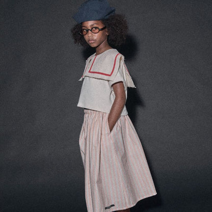 Odissey Crop Sweatshirt - Cream